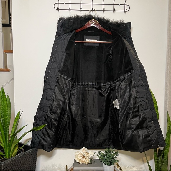 DKNY Down-filled Coat, Black, XS - Picture 5 of 13